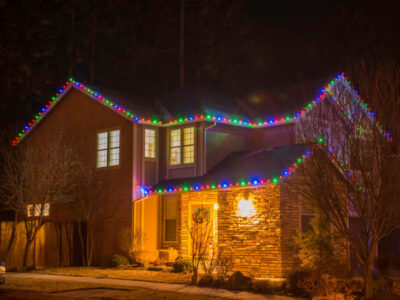 Christmas Lights On Homes