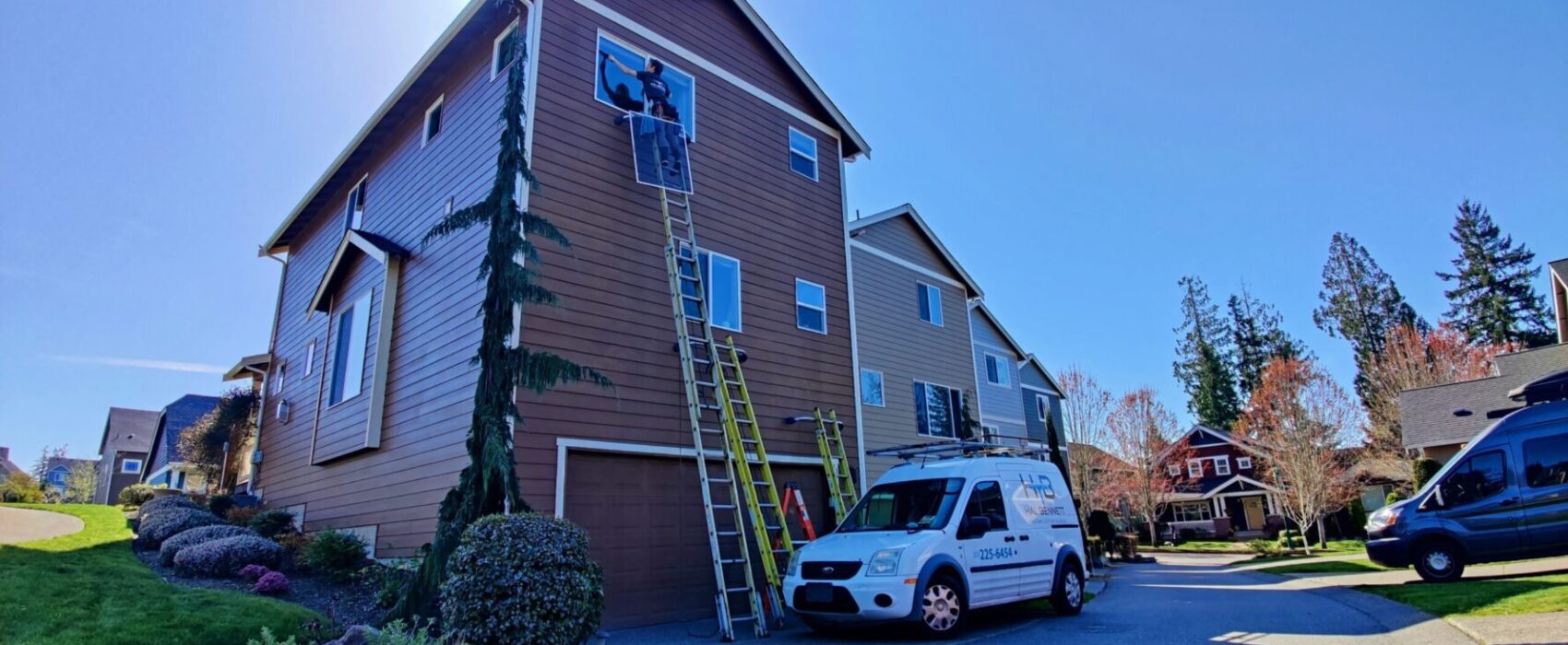 3 story window cleaning is no problem for us
